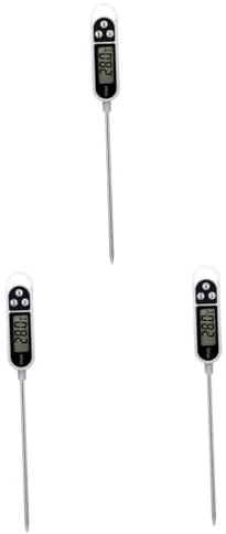 Cabilock 3 Pz strumento da cucina sonda di temperatura termometro da forno termometro cucina termometri per cucina Arrosto di carne termometro alimenti termometro da cucina digitale