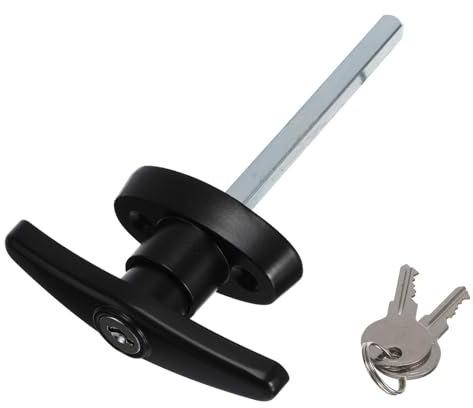 OSALADI Handle Lock Door Hardware Lock Chicken Coop Lock Lock for Door Handle Cabinet Lock Universal Replacement Hardware Locking Shed Door Barn Door Lock Cam Lock