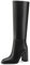 QUEEN HELENA Stivali Alti con Tacco Casual Eleganti Donna K3300 (Nero Pu, Sistema Taglie Calzature EU, Adulto, Donna, Numero, Media, 38)