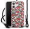 Carry Case kompatibel mit Apple iPhone 16 Hülle mit Band Handykette zum Umhängen schwarz Cars Disney Pixar Lightning McQueen 95
