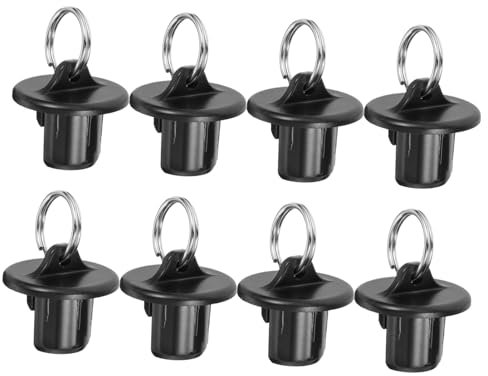 HOMOCONO 8stücke Teiliges Bungee-kit Für Rollos Schwarze Endkappen Zur Befestigung Von Verdunkelungsrollos Strapazierfähige Kunststoffteile Zur Sicherung Von Sonnenschutz Und Rollos