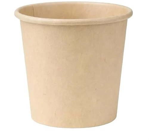 Fiesta Recyclable Portion Pots 80ml 1000 Pack - Brown Cardboard Food Takeaway Box Disposable Cups Containers, Paper Bowls Takeout Tubs Leakproof HC266 | Leakproof, secure containment for takeout and catering. Keeps sauces contained during delivery, optimizing space.