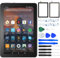 NB+ Ersatz-Bildschirm-Ersatz für Amazon Kindle Fire HD8/HD8 Plus Tablet 10. Generation 2020 K72LL3 K72LL4 Digitizer Touchscreen mit Reparaturwerkzeug-Set (mit Klebeband)