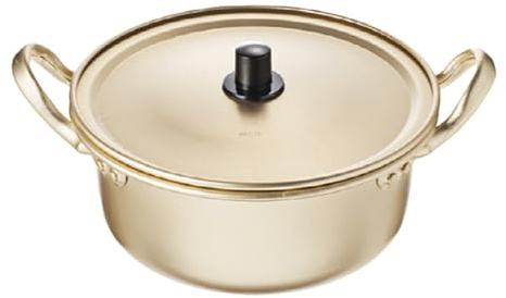 Starry Mart Namsun Korean Ramen Noodle Pot with Lid – Aluminum Cooking Pot Ø18cm | H8cm – Perfect for Instant Noodles, Soups, and Stews (1)