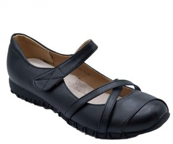 Chaussures Confort Femme Grande Pointure 41-44 Style Ballerines Confortables orthopédiques Semelle Cuir