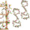 TREABEAR 2PCS Blumengirlande Gänseblümchen Hellrosa, Blumengirlande Deko Frühling Innen, 200cm Blumenranken Künstlich, Künstliche Blumen Wie Echt Gänseblümchen für Dekoration Von Innenräumen, Balkonen