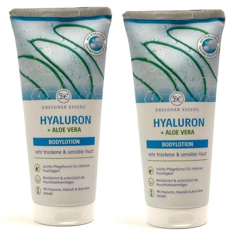 2er Pack. Dresdner Essenz Bodylotion Hyaluron + Aloe Vera 2 x 200ml