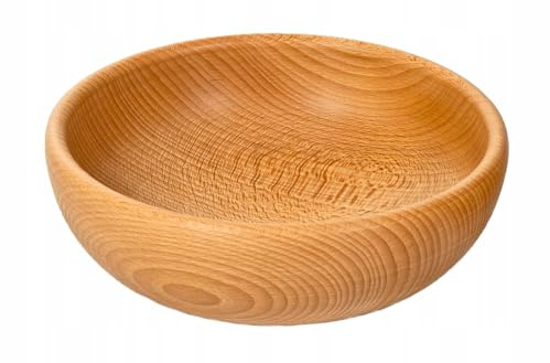 PEEWIT Holzschale aus Buche 20cm, Obstschale, Naturbecken, Fruchtschale