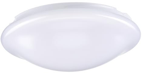 NUOBESTY Paralume da soffitto luce circolare Paralume per plafoniera da incasso semplice glassato copertura di ricambio per plafoniera plastica di copertura della luce bianca