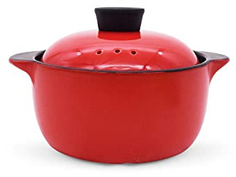 SUNMME Ceramic Cooking Pot 2.8-quart Colorful Double Handle Lid Pure Round Dish Casserole/clay Pot/earthen Pot/ceramic Cookware With Heat-resistant For Gift Box