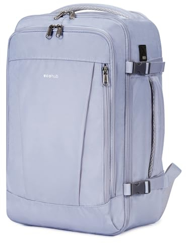 ECOHUB Zaino Ryanair 40x20x25 cm per Donna, Bagaglio a Mano 20L, 13 Tasche