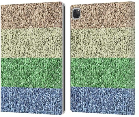 Head Case Designs Offizielle PLdesign LGBT Altmodisch Flaggen Leder-Wallet-Hülle Kompatibel mit Apple iPad Pro 12.9 2020/2021/2022