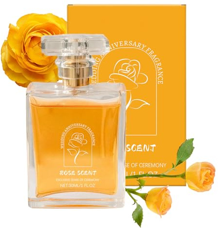 Rosenduft, Rosenduft, 30 ml, eleganter Blumenduft, für Frauen und Mädchen für Anlässe wie Hochzeit, Büro, Party, Meeting, Reisen, Termine, Pendeln