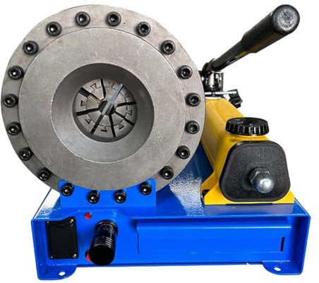 RkgSinuo Schlauchpresszange Mit 7 MatrizensäTzen, Hochdruck Hydraulikschlauch Presswerkzeug, Hand Hydraulikschlauch Presszange