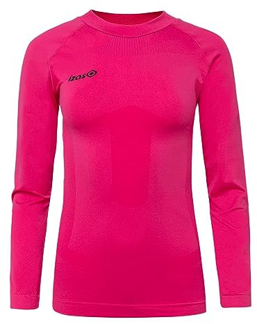 Izas - Camiseta Térmica Unisex - Camiseta Deportiva de Manga Larga con Thermal-Dry Que Expulsa el Sudor a la Superficie y Mantiene Seca la Piel - Sarek Color Fucsia - Talla L