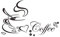 Colorful Wandtattoo Kaffeetasse Kaffeebohnen selbstklebend Aufkleber Wohnzimmer Küche Cappucino Cafe Wandsticker Wandaufkleber Kaffeewandtattoo Esszimmer Restaurant (B)