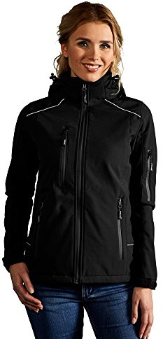 Softshell Jacke Damen, Schwarz, XL