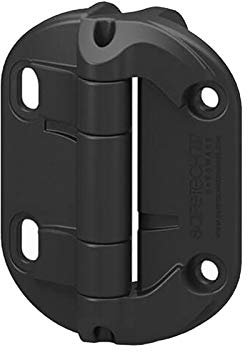 Gatemate Standard Unsprung Gate Hinges - 90mm x 70mm - Black Composite/Polymer