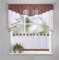 Inox Trade Fertiggardine 2 Teile Scheiben - Gardinen Set Vorhänge, Freihanddeko - Schlafzimmer Wohnzimmer Kinderzimmer - Feine Fenstergardine - 70x150 / 45x150cm Braun