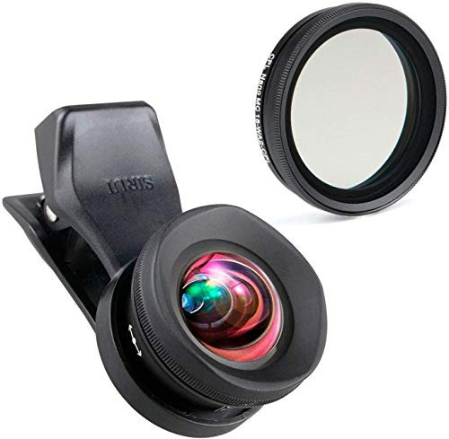 SIRUI 18-WA2+18-WA2-CPL Weitwinkel-Vorsatzobjektiv 18mm mit Polfilter für Smartphones