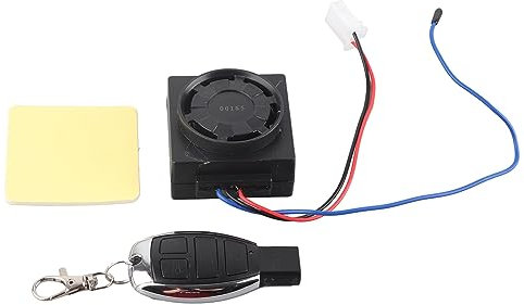 KIMISS Universal Motorrad Alarmanlage, 9-16 V Motorrad Alarm Diebstahlsicherung für Motorrad mit Fernbedienung Alarmanlage Kit Anti-Hijacking