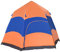 Outsunny Doppellagiges Instant-Pop-Up-Zelt mit Regenschutz, Outdoor Familienzelt für 4 Personen wasserdicht sechseckig 4 Jahreszeiten Kuppelzelt mit Bodenplane 2 Türen Moskitonetz Tragetasche Orange