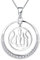 YL Allah Halskette 925 Sterling Silber mit Zirkonia Allah Anhänger Halskette für Damen