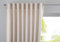 Vorhang Verdeckte Schlaufen Cationic »JENA« HxB 145x140 cm Sand Blickdicht Leinen Optik Gardine Meliert Gardinenband mit Raffhalter, 2019037