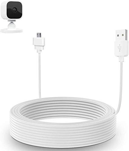 VOMENC 30ft/9m Charger Cable for Blink Mini Indoor Plug-in Camera - Power Extension USB Cable (Camera Not Included)
