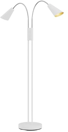 Lucande Stehlampe Medira (Modern) in Weiß aus Metall (2 flammig, GU10) - Stehleuchte Standleuchte Floor Lamp Wohnzimmerlampe Wohnzimmerleuchte