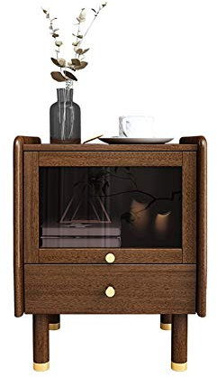 Beistelltische Nachttisch Nachttisch Nussbaum Massivholz Nordic Nachtspeicherschrank Schlafzimmer Kleiner Schrank Locker