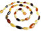 ilikeamber.com Baltische Bernsteinkette Damen – 100% Baltischer Bernstein - Bernsteinschmuck - Bernstein Perlen echt - Halskette Damen (50 CM)