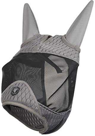 LeMieux Fliegenmaske Half Gladiator Größe XL, Farbe grau
