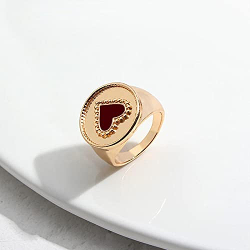 Minimalistisch Schöne Herz Hohle Ringe Für Frauen Dame Gold Silber Farbe Herz Böser Blick Fingerring