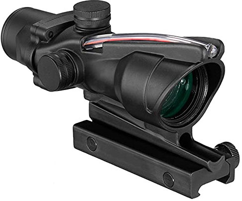 ACEXIER 4X32 Lunette de visée Tactique Fibre réelle Vert Point Rouge éclairé réticule gravé viseur Optique arbalète pour la Chasse