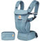 Ergobaby Omni Breeze Babytrage für Neugeborene ab Geburt bis 20kg, 4 Positionen SoftFlex Mesh Ergonomische Babybauchtrage Rückentrage Baby-Tragetasche, Slate Blue