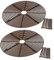 QOTSTEOS Blumentopfgitter Pflanzenschutzgitter, Blumentopfschutz, schützt die Pflanzeerde vor Tieren und Kindern, Blumentopfschutz,Blumen- & Pflanzensicherungen, braun(braun,Size:2pcs, 52CM)