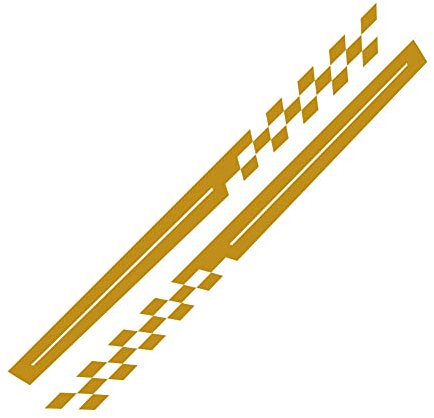 1 Paar Sport Racing Streifen Aufkleber Universal Auto Aufkleber Zubehör Auto-Karosserie-Seitenaufkleber Vinyl Auto Seitenaufkleber Streifen Aufkleber Selbstklebende Dekoration Zubehör für LKW SUV