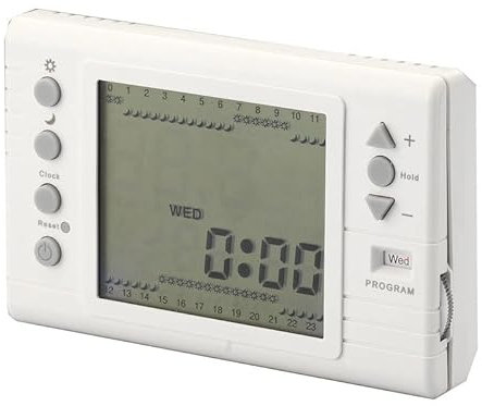 Ivar Cronotermostato AC710 Giornaliero/Settimanale a Batterie Bianco 580012