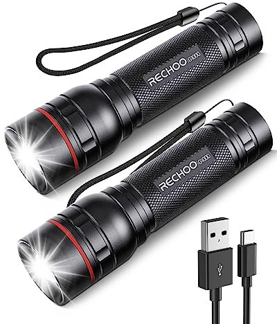 RECHOO G1000 - Linterna recargable (2 unidades)