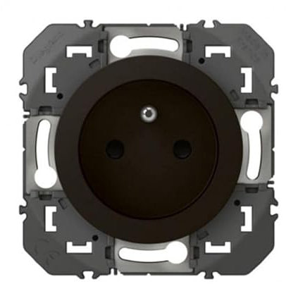 Legrand dooxie 600537 Steckdose, 2P+T, Schwarz