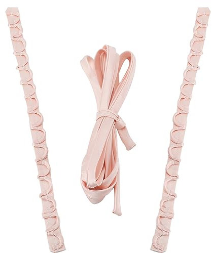 GORGECRAFT Wedding Gown Corset Kit with Zipper Replacement Extender - Adjustable Fit Satin Loops for Bridal Prom Dress Strap (Misty Rose)