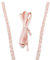 GORGECRAFT Wedding Gown Corset Kit Zipper Replacement Dress Zipper Extender Gown Corset Kit Zippers Replacement Adjustable Fit Satin Corset Kit Loops for Bridal Corset Prom Dress Strap (Misty Rose)