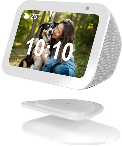 SOKUSIN Ständer für Echo Show 5 (3. Generation), verstellbarer Neigungswinkel, Smart-Scenen-Display-Ständer, Tischhalterung, magnetische Anti-Rutsch-Basis, kompatibel mit Echo Show 5 3. Generation