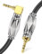 EMK Aux Cable for Car, 90 Degree Right Angle Auxiliary Cable Stereo Aux Jack to Jack Cord Compatible for Smartphones, MP3 Players, Laptops, Tablets, Bluetooth Speakers, Soundbars, and More (3Meters)
