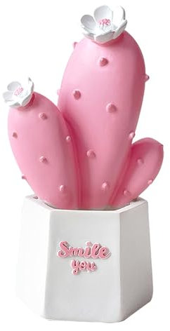 Statua Figurine, Piante Resina Ornamenti Statua, Moderni Soprammobili Scultura Statua Ornamenti, Accessori Casa Arredamento, Cactus Statuette Design Casa, Decorazioni Casa Moderna (rosa)