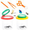 CLIUNT Becherlupe Lupenbecher Set, 2 Stück Becherlupen für Kinder, Insekten Viewer, Lupendose mit Pinzette, Insekten Beobachtungsbox, für Outdoor Wissenschaft Natur Erkundung (Rot+Gelb)