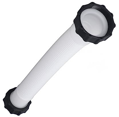 Tuyau de Piscine, Tuyau de Remplacement de Pompe de Piscine PE de 1,5 Pouces de Diamètre pour Piscines Hors Sol Blanc (0,4 m)