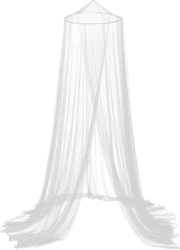 Zanzariera bianca per letto dei bambini, zanzariera matrimoniale, da viaggio, zanzariera sospesa per lettino dei bambini, zanzariera per amaca a casa, viaggi, campeggio (60 x 250 x 1050 cm)