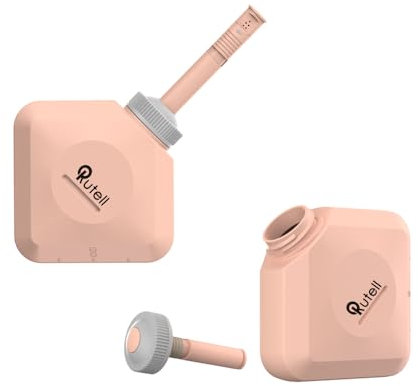 rutell Portable Handheld Bidet Sprayer – Upside Down Perineal Wash Bottle for Gentle Water Cleansing | Ideal for Menstrual Care & Postpartum Hygiene | Compact Travel Essential